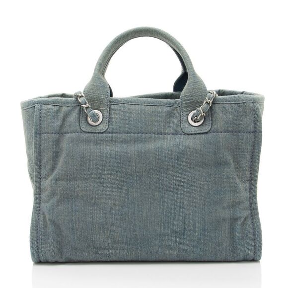 Chanel Denim Deauville Small Tote - Picture 3 of 13